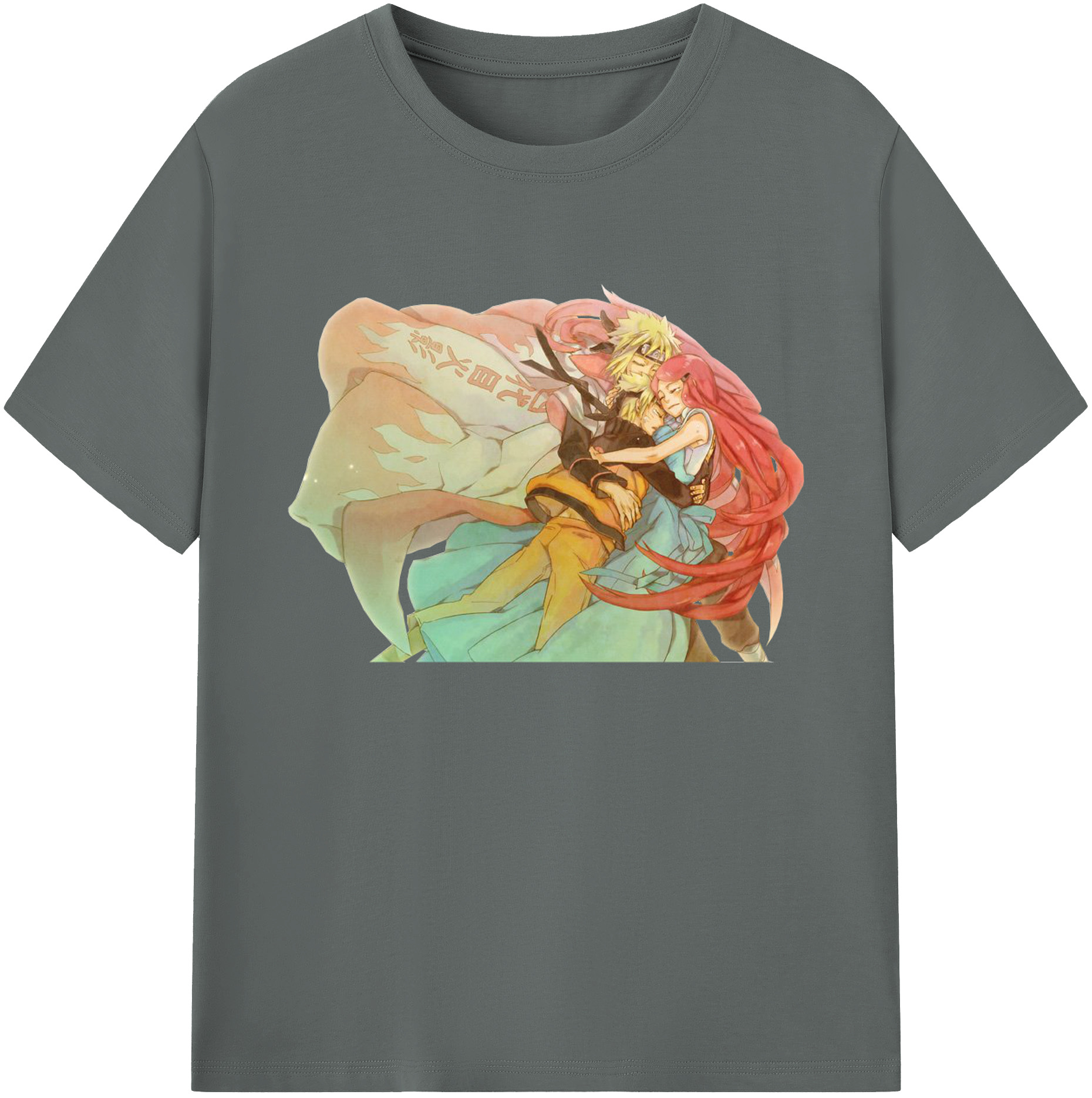 （画像用） NARUTO -ナルト- うずまき ナルト Uzumaki Naruto 綿100％ メンズ半袖Tシャツ｜肌触りやわらか＆通気性